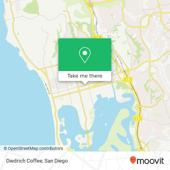 Diedrich Coffee map
