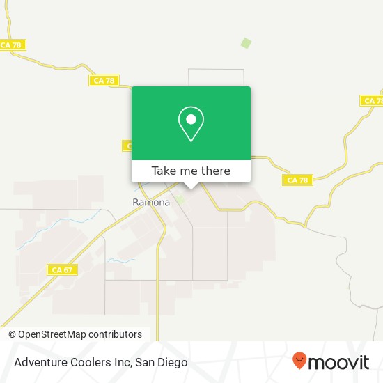 Mapa de Adventure Coolers Inc