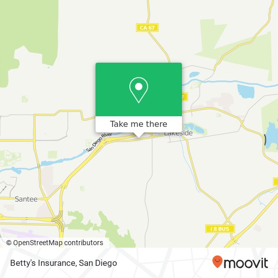 Betty's Insurance map