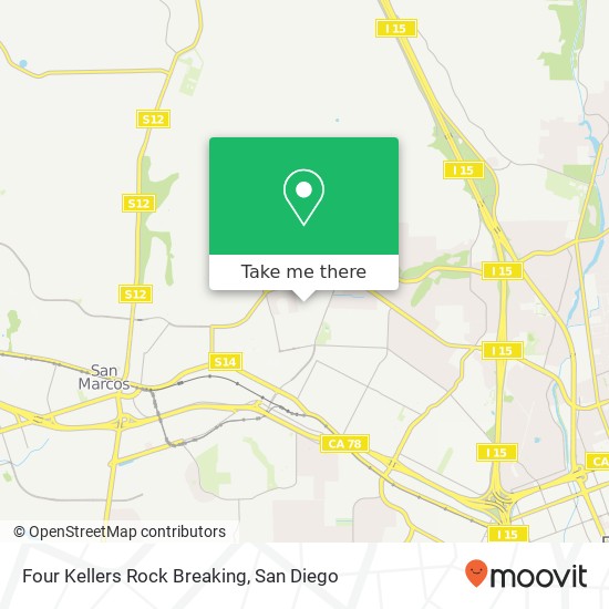 Mapa de Four Kellers Rock Breaking