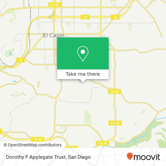 Dorothy F Applegate Trust map