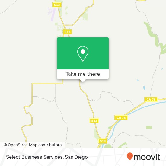 Select Business Services map