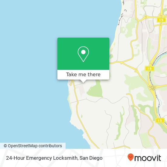 Mapa de 24-Hour Emergency Locksmith