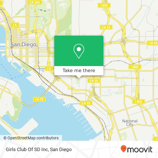 Girls Club Of SD Inc map