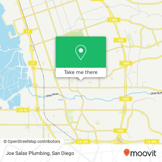 Mapa de Joe Salas Plumbing