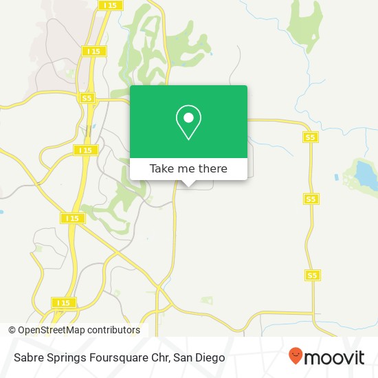 Mapa de Sabre Springs Foursquare Chr