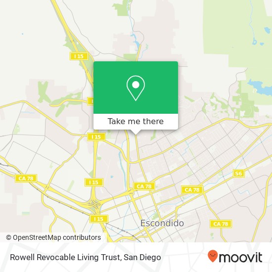 Mapa de Rowell Revocable Living Trust