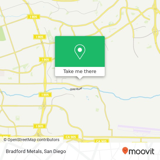 Bradford Metals map