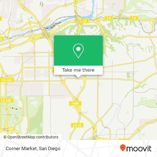 Mapa de Corner Market