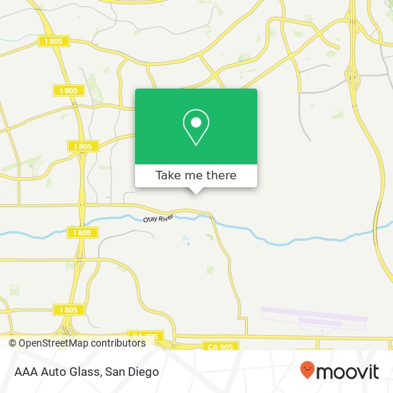 Mapa de AAA Auto Glass