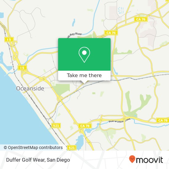 Duffer Golf Wear map