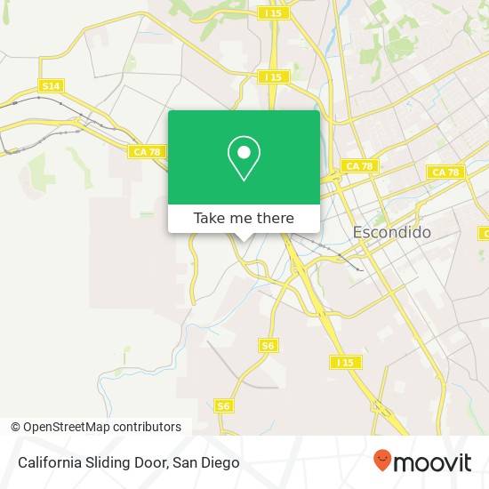 Mapa de California Sliding Door