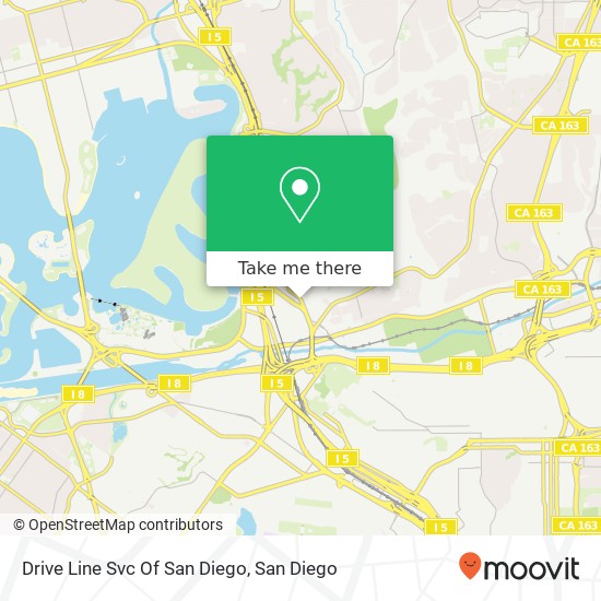 Mapa de Drive Line Svc Of San Diego