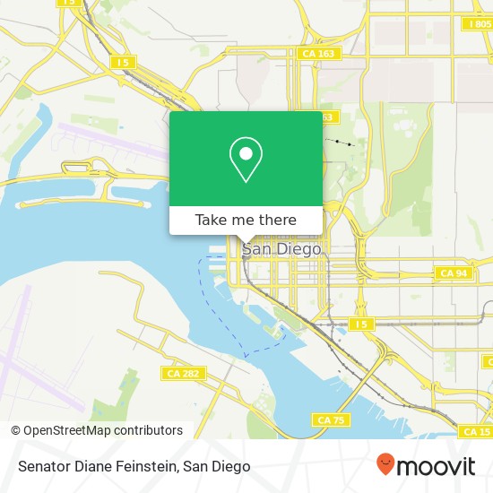 Senator Diane Feinstein map