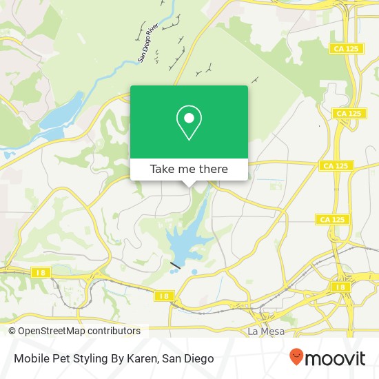 Mapa de Mobile Pet Styling By Karen