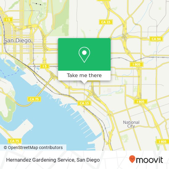 Hernandez Gardening Service map