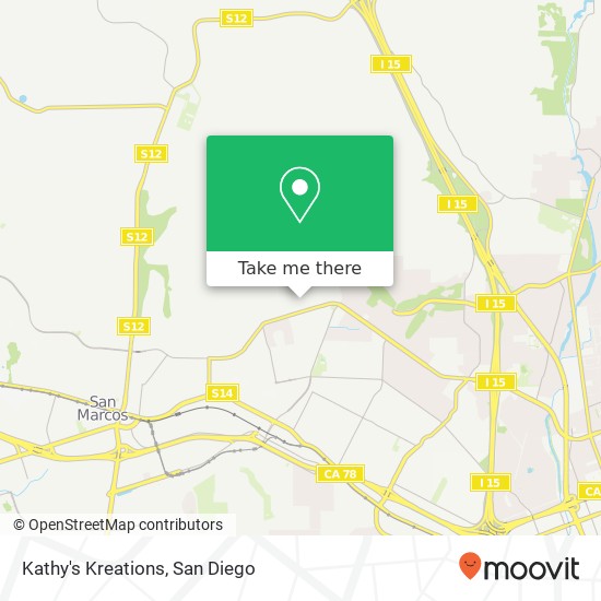Kathy's Kreations map