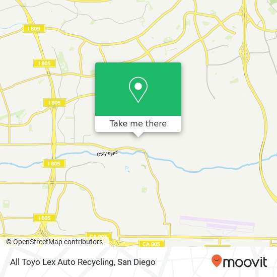 Mapa de All Toyo Lex Auto Recycling