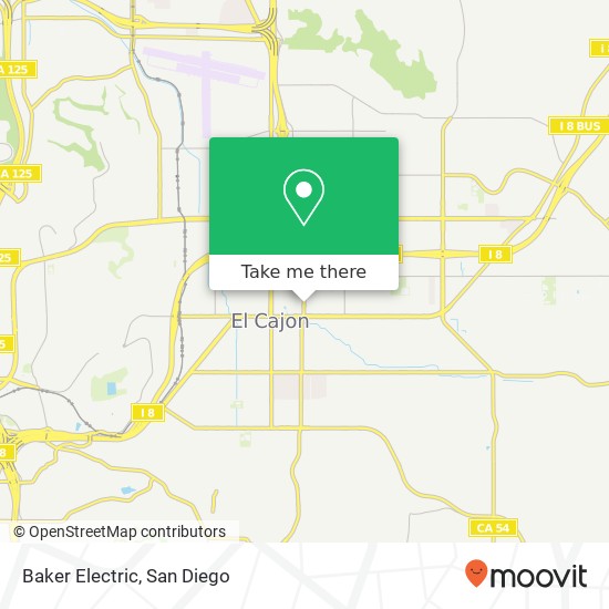 Mapa de Baker Electric