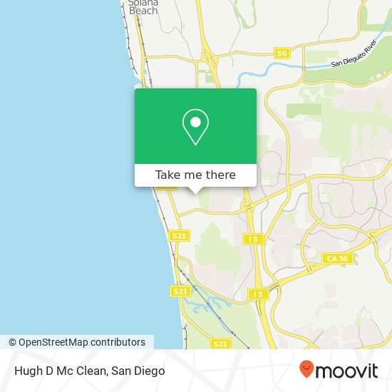 Hugh D Mc Clean map