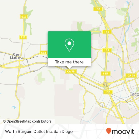 Mapa de Worth Bargain Outlet Inc