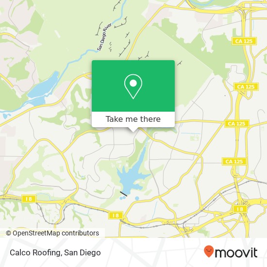 Calco Roofing map