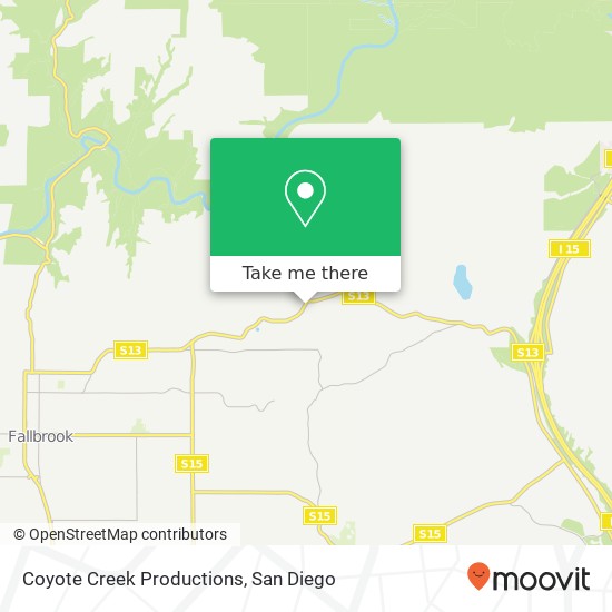 Coyote Creek Productions map