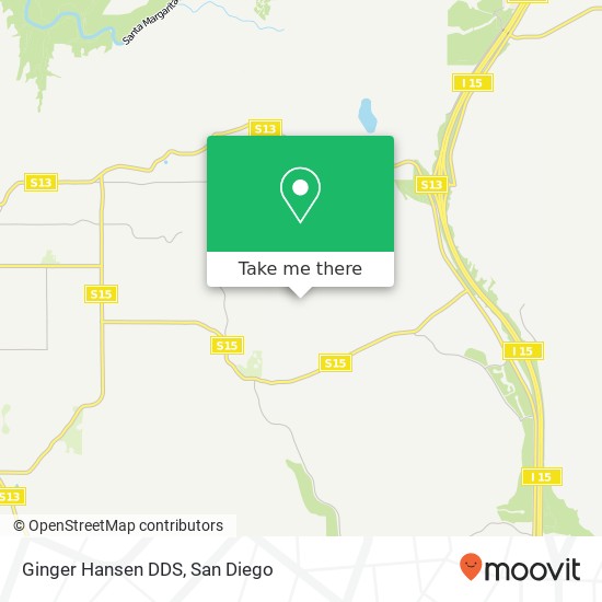 Mapa de Ginger Hansen DDS