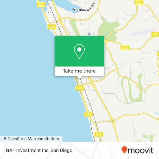 GAF Investment Inc map
