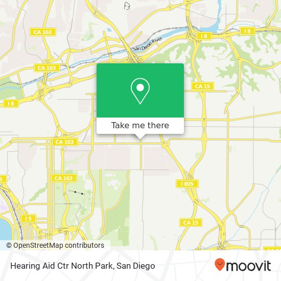 Mapa de Hearing Aid Ctr North Park