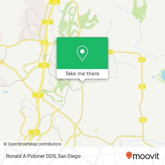 Ronald A Pobiner DDS map