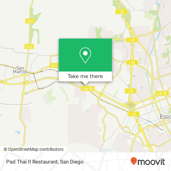 Mapa de Pad Thai II Restaurant