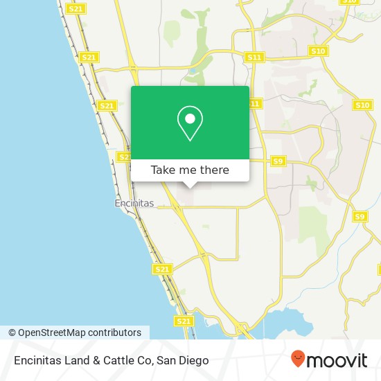 Encinitas Land & Cattle Co map