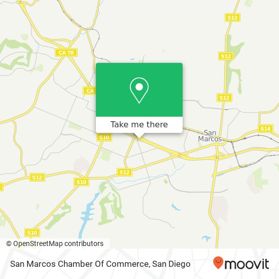 San Marcos Chamber Of Commerce map