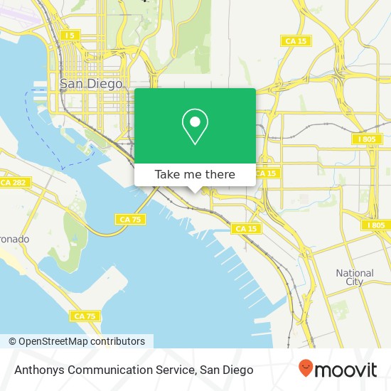 Mapa de Anthonys Communication Service