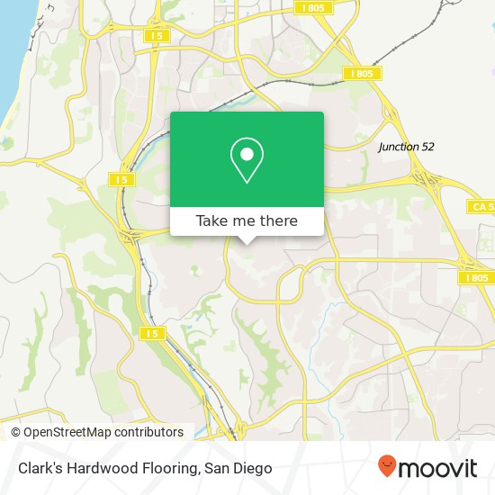 Clark's Hardwood Flooring map