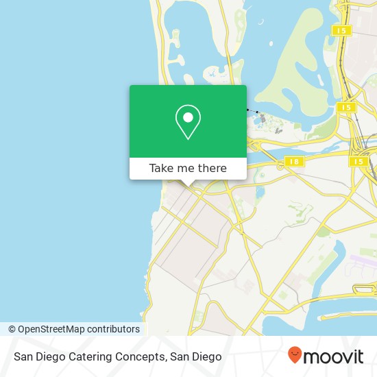 Mapa de San Diego Catering Concepts