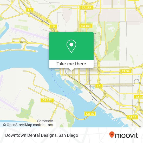 Downtown Dental Designs map