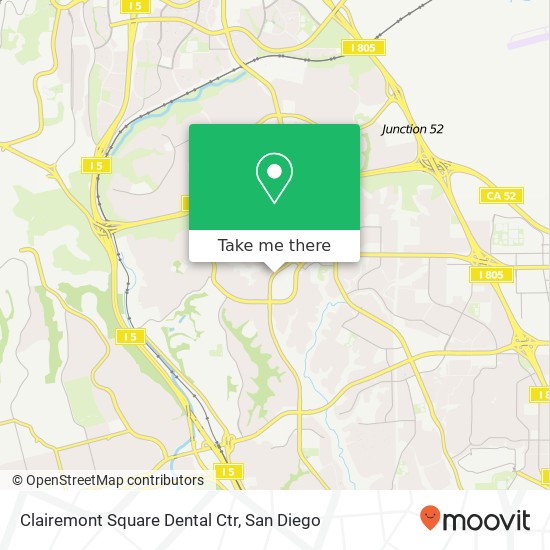 Clairemont Square Dental Ctr map