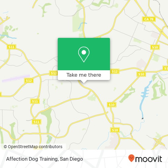 Mapa de Affection Dog Training