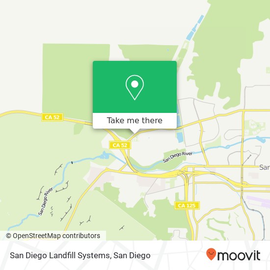 Mapa de San Diego Landfill Systems