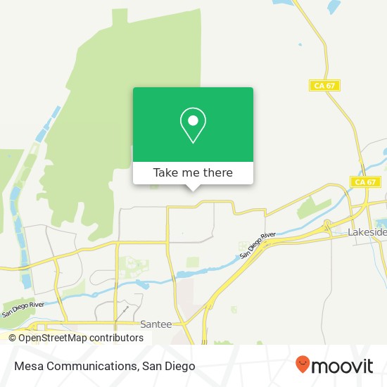 Mesa Communications map