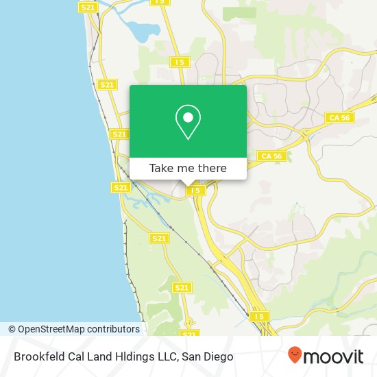 Brookfeld Cal Land Hldings LLC map