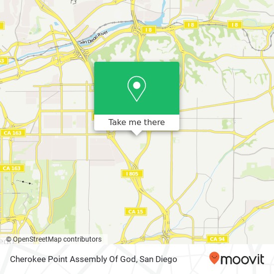 Mapa de Cherokee Point Assembly Of God