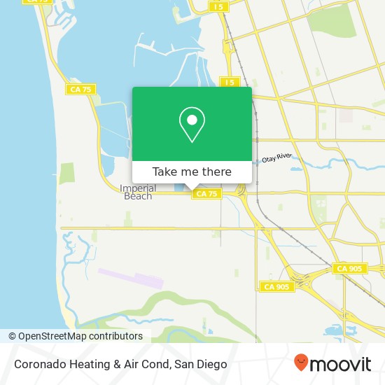 Mapa de Coronado Heating & Air Cond