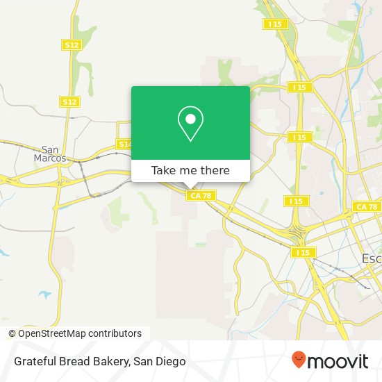 Mapa de Grateful Bread Bakery