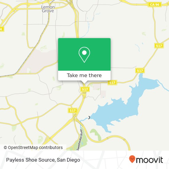 Mapa de Payless Shoe Source