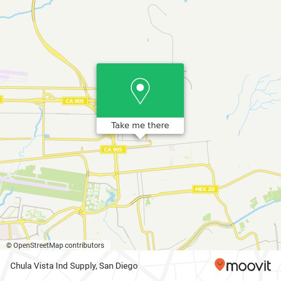 Chula Vista Ind Supply map