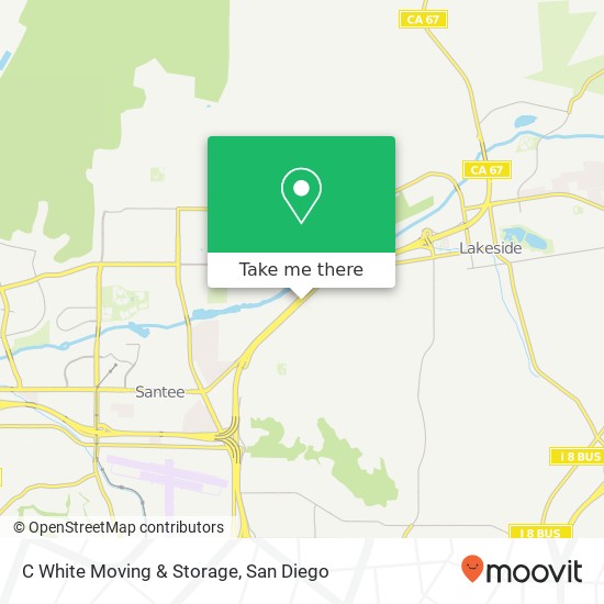 C White Moving & Storage map