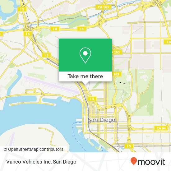 Vanco Vehicles Inc map